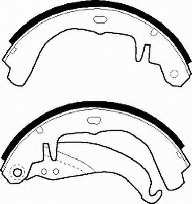 Комплект тормозных колодок FERODO FSB158