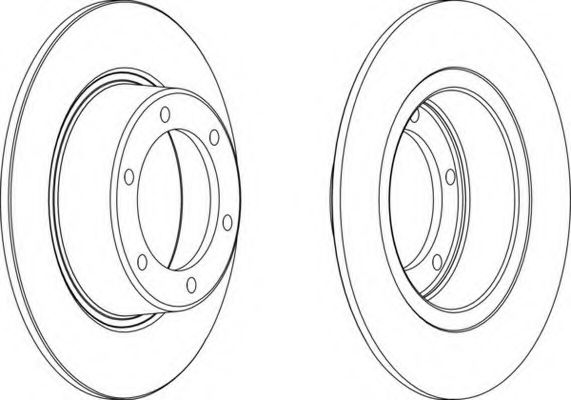 Тормозной диск FERODO DDF011