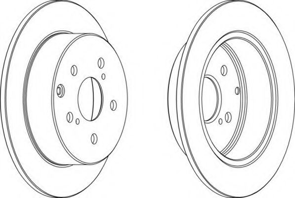 Тормозной диск FERODO DDF1704