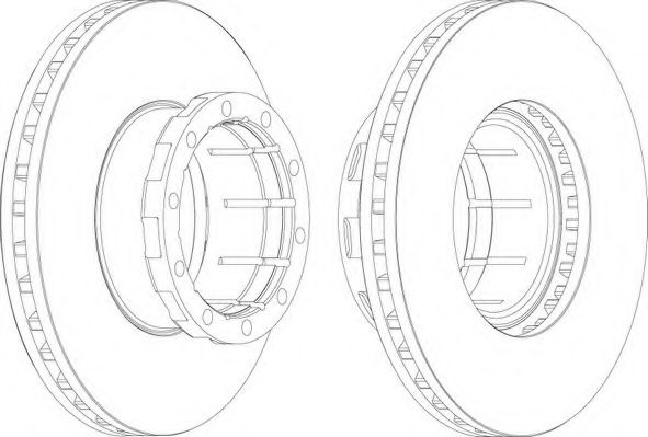 Тормозной диск FERODO FCR114A