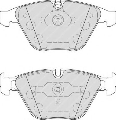 Комплект тормозных колодок, дисковый тормоз FERODO 23347