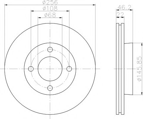 Тормозной диск MINTEX MDC328