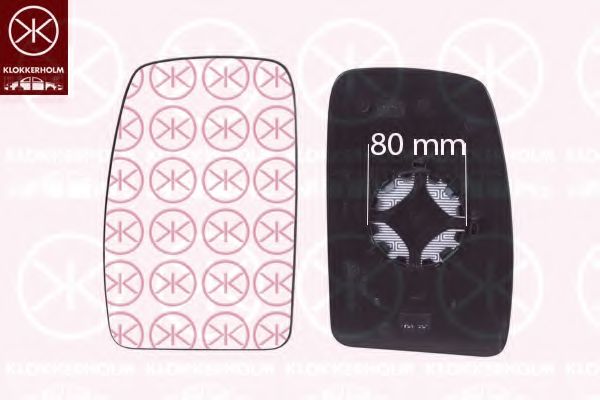 Зеркальное стекло, наружное зеркало KLOKKERHOLM 60891061A1