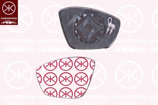 Зеркальное стекло, наружное зеркало KLOKKERHOLM 55091061