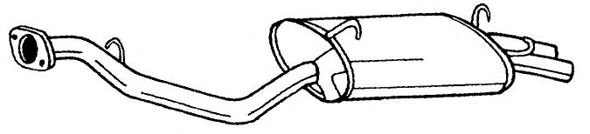 Глушитель выхлопных газов конечный AKS DASIS SG23617