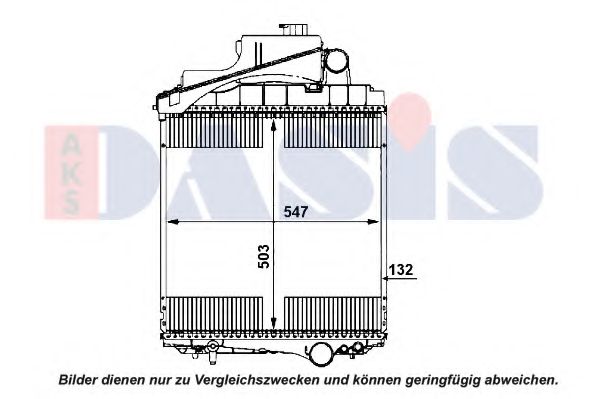 Радиатор, охлаждение двигателя AKS DASIS 440698N