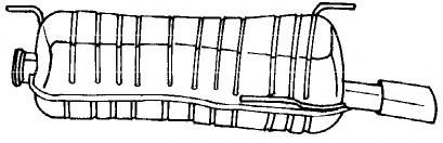Глушитель выхлопных газов конечный AKS DASIS SG45631