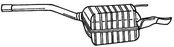 Глушитель выхлопных газов конечный AKS DASIS SG35619