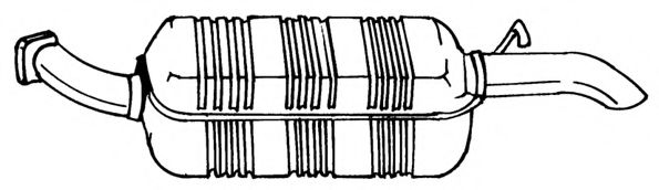 Глушитель выхлопных газов конечный AKS DASIS SG26600