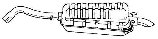 Глушитель выхлопных газов конечный AKS DASIS SG25694