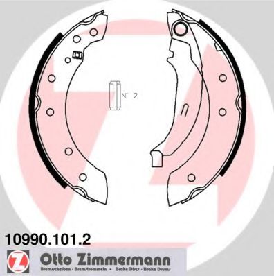 Комплект тормозных колодок ZIMMERMANN 10990.101.2