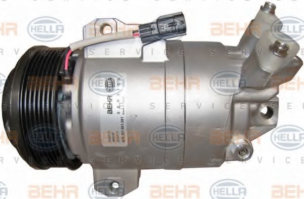 Компрессор, кондиционер BEHR HELLA SERVICE 8FK 351 001-391