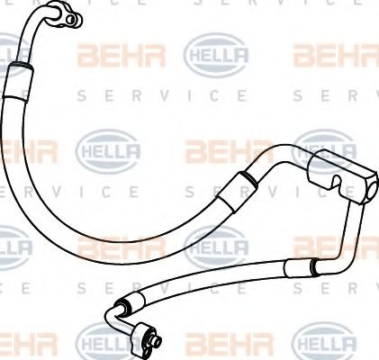 Трубопровод высокого давления, кондиционер BEHR HELLA SERVICE 9GS 351 337-041