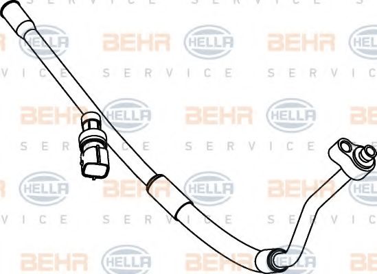 Трубопровод высокого давления, кондиционер BEHR HELLA SERVICE 9GS 351 337-111