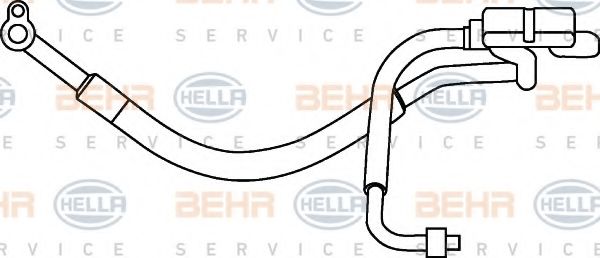Трубопровод высокого давления, кондиционер BEHR HELLA SERVICE 9GS 351 337-121