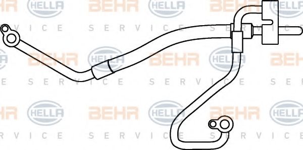 Трубопровод высокого давления, кондиционер BEHR HELLA SERVICE 9GS 351 337-171
