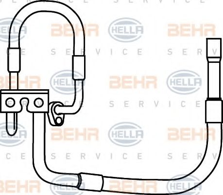 Трубопровод высокого давления, кондиционер BEHR HELLA SERVICE 9GS 351 337-271