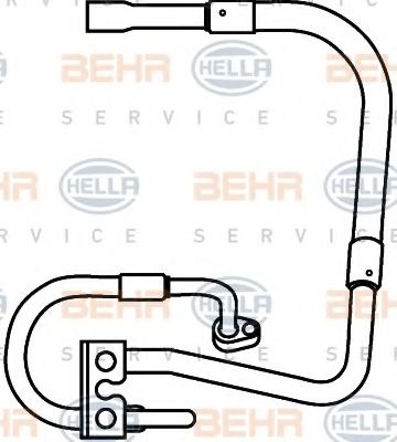 Трубопровод высокого давления, кондиционер BEHR HELLA SERVICE 9GS 351 337-281