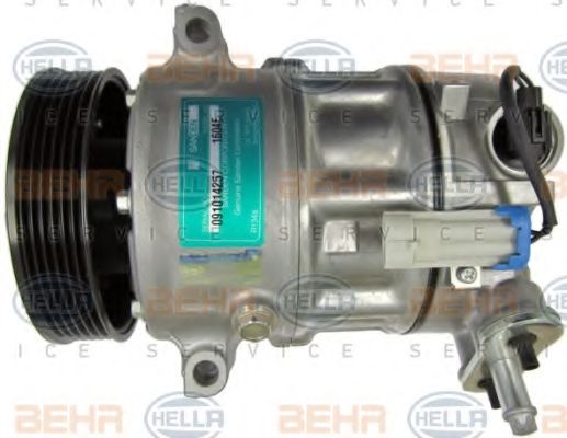 Компрессор, кондиционер BEHR HELLA SERVICE 8FK 351 340-301