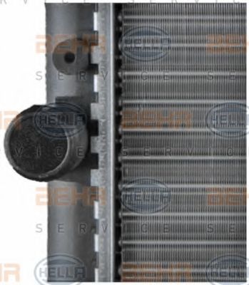 Радиатор, охлаждение двигателя BEHR HELLA SERVICE 8MK376714741