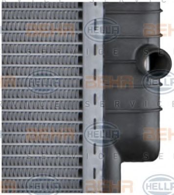 Радиатор, охлаждение двигателя BEHR HELLA SERVICE 8MK376717261