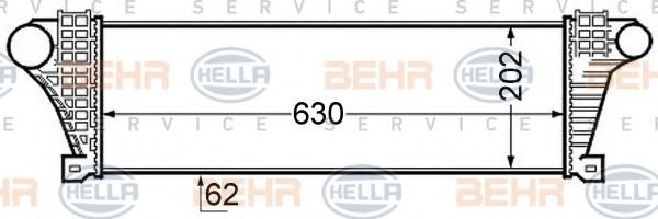 Интеркулер BEHR HELLA SERVICE 8ML 376 727-601