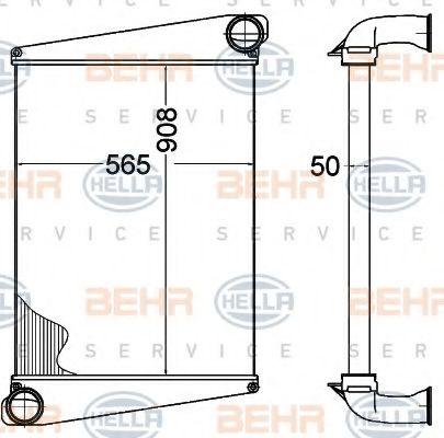 Интеркулер BEHR HELLA SERVICE 8ML 376 758-221