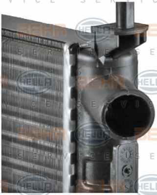 Радиатор, охлаждение двигателя BEHR HELLA SERVICE 8MK376771051