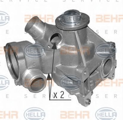 Водяной насос BEHR HELLA SERVICE 8MP 376 803-534