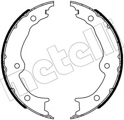 Комплект тормозных колодок, стояночная тормозная система METELLI 53-0541