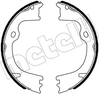 Комплект тормозных колодок, стояночная тормозная система METELLI 53-0568