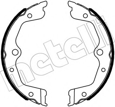 Комплект тормозных колодок, стояночная тормозная система METELLI 530583