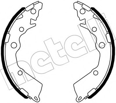 Комплект тормозных колодок METELLI 53-0588