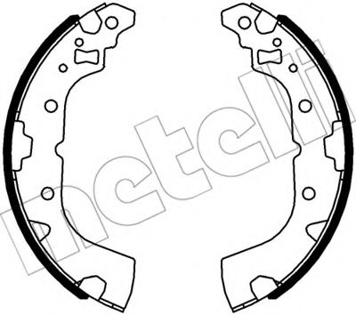 Комплект тормозных колодок METELLI 53-0602