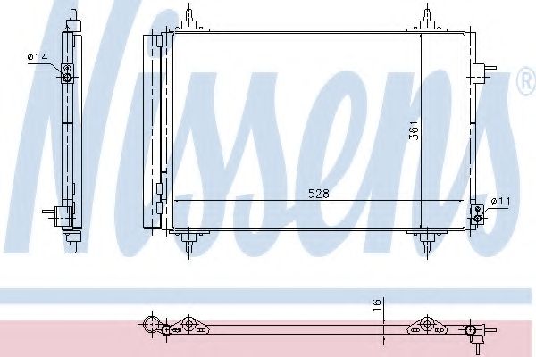 Конденсатор, кондиционер NISSENS 940438