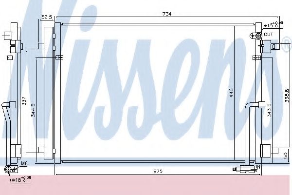 Конденсатор, кондиционер NISSENS 940452