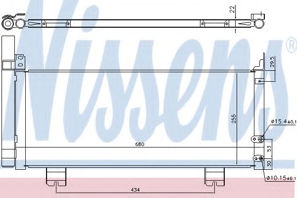 Конденсатор, кондиционер NISSENS 940571