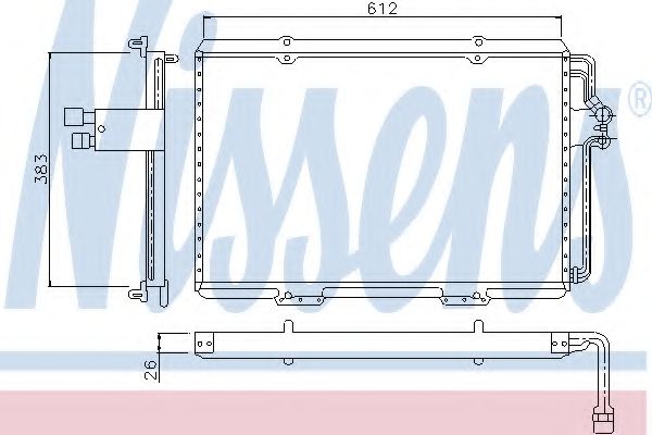 Конденсатор, кондиционер NISSENS 94133