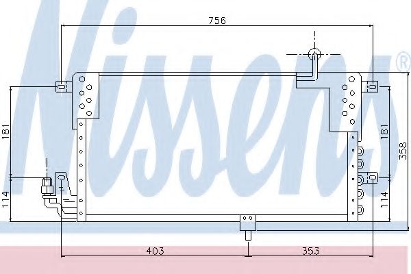 Конденсатор, кондиционер NISSENS 94329