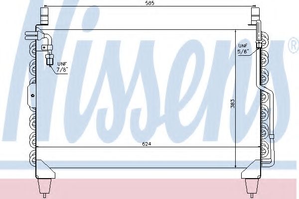 Конденсатор, кондиционер 4SEASONS 53175