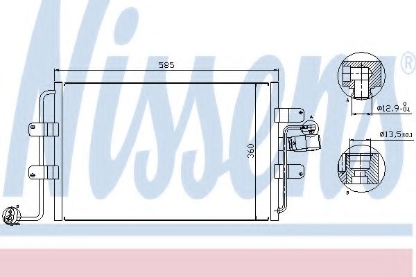Конденсатор, кондиционер NISSENS 94522