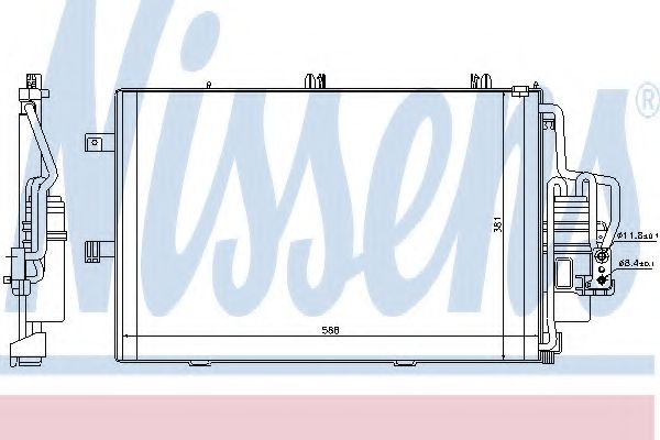 Конденсатор, кондиционер NISSENS 94546