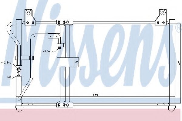 Конденсатор, кондиционер NISSENS 94649