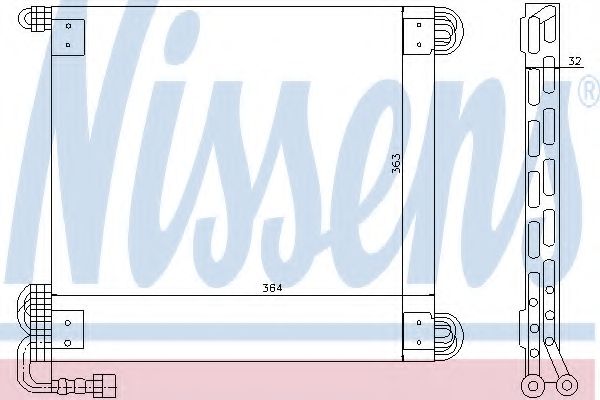 Конденсатор, кондиционер NISSENS 94836