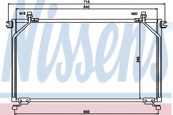 Конденсатор, кондиционер NISSENS 94863