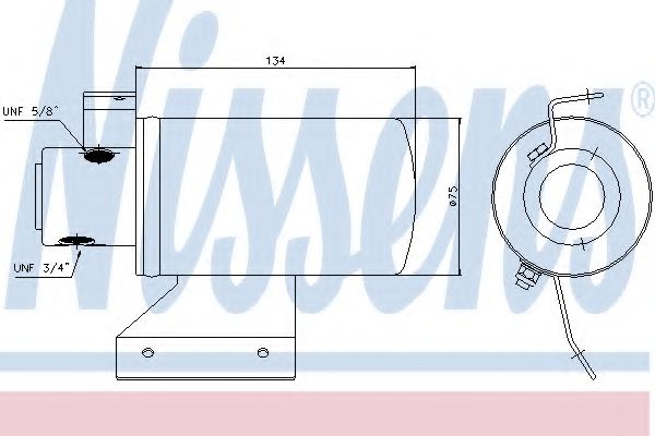 Осушитель, кондиционер NISSENS 95053