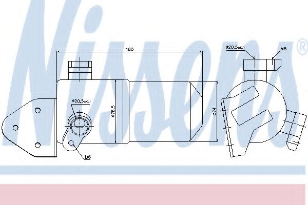 Осушитель, кондиционер NISSENS 95433