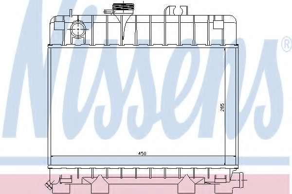 Радиатор, охлаждение двигателя GERI 18322