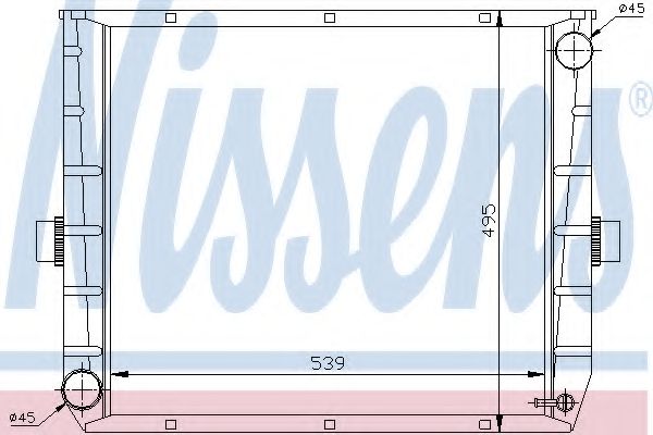 Радиатор, охлаждение двигателя GERI 10120