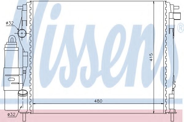 модуль охлаждения NISSENS 63773